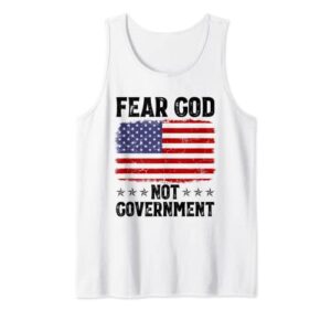 fear god not government american flag anti government tank top