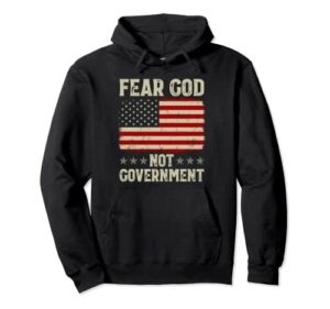fear god not government vintage old american flag pullover hoodie