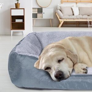 XueMi Orthopedic Dog Beds for Small Dogs, Washable Dog Beds with Soft Removable Cover, Waterproof Lining Small Pet Dog Beds Couch with Non-Slip Bottom