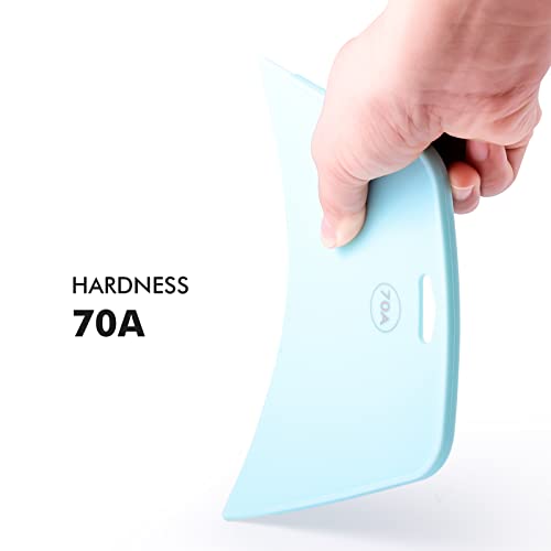 FOSHIO Wallpaper Smoothing Tool, Blue Flexible Wallpaper Squeegee Smoothing Tool for Wallpaper Smoother for Installation, Perfect for Vinyl Crafts, Smoothing Peel and Stick Wall Paper, Window Films