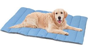 heeyoo outdoor dog bed, water proof camping dog bed, machine washable and easy clean travel dog bed, foldable pet mat for small, medium, and large dog and cat
