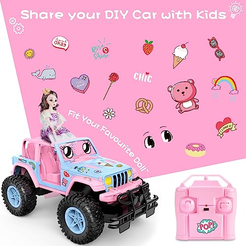 NQD Remote Control Car for Kids 1:16 Scale 80 Min Play 2.4Ghz Off Road RC Trucks with Storage Case Toy Car Gift for Girls 3 4 5 6 Year Old