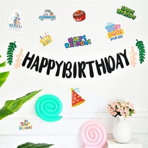 Happy Birthday Stickers for Kids Bulk 50PCS, Icicrim Cute Birthday Stickers for Water Bottles Laptop Phone Waterproof Vinyl Decals Kids Stickers Birthday Decor