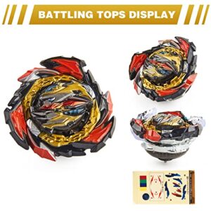 ROUSEWIT Bey Battling Tops Set, 6 Spinning Tops 2 Launchers Burst Toy Game, Combat Battling Game Gift for Age 6+ Boy