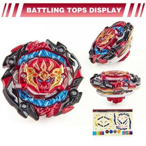 ROUSEWIT Bey Battling Tops Set, 6 Spinning Tops 2 Launchers Burst Toy Game, Combat Battling Game Gift for Age 6+ Boy