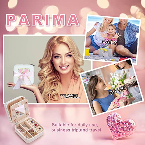 Parima Jewelry Organizer Box, Small Jewelry Box for Women Girls Initial R Travel Jewelry Case Small Jewelry Organizer Box Travel Jewelry Case Jewelry Box Organizer Mini Travel Jewelry Box