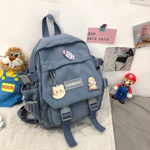 Ritatte Cute Mini Backpack with kawaii Pins Accessories Pendant for Women Aesthetic Mini Crossbody Bag Shoulder Bag(Blue-65, One Size)