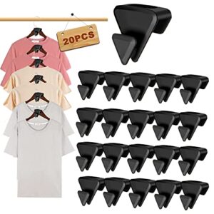 clothes hanger connector hooks,20 pcs space for hangers, space-saving clothes hanger connector hooks,cascading hanger save space,college dorm room essentials