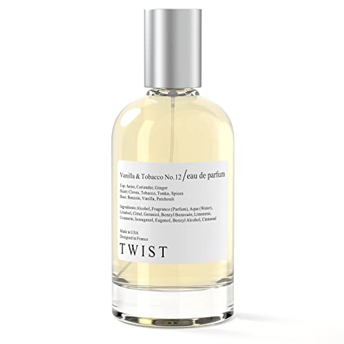 Twist Vanilla & Tobacco No.12 Inspired by TF Tobacco Vanille, Long-Lasting Perfume for Women & Men, EDP - 100 ml | 3.4 fl. oz.