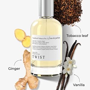 Twist Vanilla & Tobacco No.12 Inspired by TF Tobacco Vanille, Long-Lasting Perfume for Women & Men, EDP - 100 ml | 3.4 fl. oz.