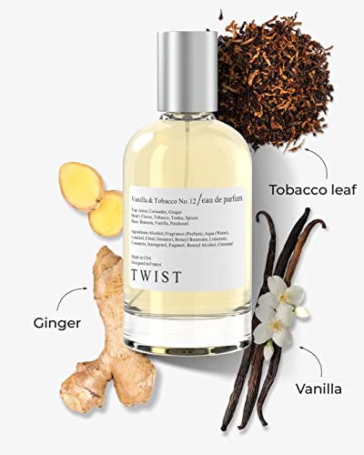 Twist Vanilla & Tobacco No.12 Inspired by TF Tobacco Vanille, Long-Lasting Perfume for Women & Men, EDP - 100 ml | 3.4 fl. oz.