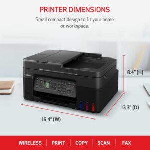 Canon Megatank G4270 All-in-One Wireless Supertank Printer |Print, Copy, Scan and Fax|with Airprint and Mopria Printing|Auto Document Feeder and Backlight 1.35" Square LCD Screen