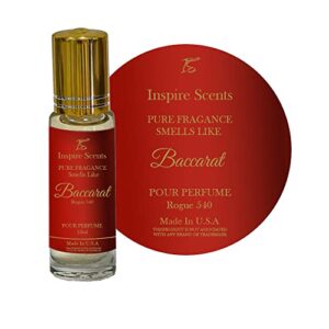 inspire scents clashoky fragrance perfume oils bacarrat rogue 540 parfum roll on body oil unisex (12ml)