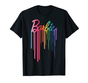 barbie - logo rainbow drip t-shirt
