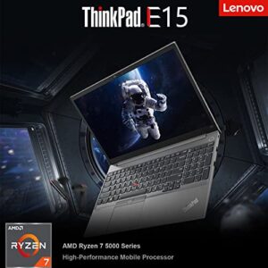 Lenovo ThinkPad E15 Gen 4 15.6" FHD IPS Display Business Laptop, AMD Ryzen 7 5825U,  40GB RAM, 1TB SSD, Wi-Fi 6, USB-C (Support DisplayPort 1.2), HDMI, 1080P Webcam, Windows 11 Pro, Mineral Metallic