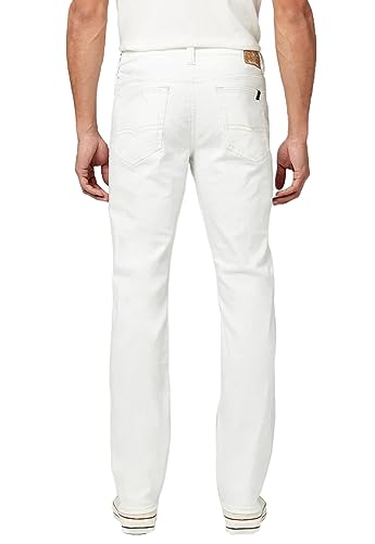 Buffalo David Bitton Men's Straight Six Jeans, Pure White, 40W x 32L