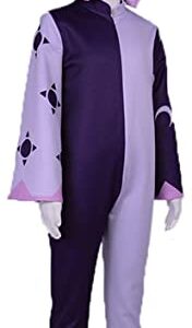 Adult Owl House Cosplay Pajamas Amity Blight Costume Suit Hunter T-shirt Pants King Collector Jumpsuit Cap (King, Large)