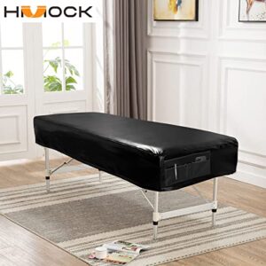 HMOCK Massage Table Cover for Massage Bed Cover Leather, Massage Table Sheets Sets,Lash Bed Cover, Massage Table Pad, Massage Table Accessories, Spa Bed Cover, Massage Sheets Sets, Massage Bed Sheets
