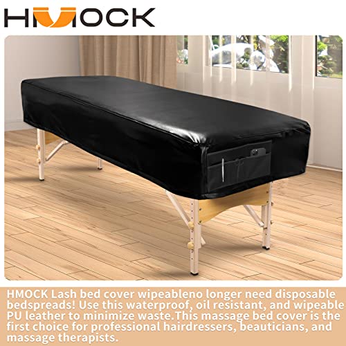 HMOCK Massage Table Cover for Massage Bed Cover Leather, Massage Table Sheets Sets,Lash Bed Cover, Massage Table Pad, Massage Table Accessories, Spa Bed Cover, Massage Sheets Sets, Massage Bed Sheets