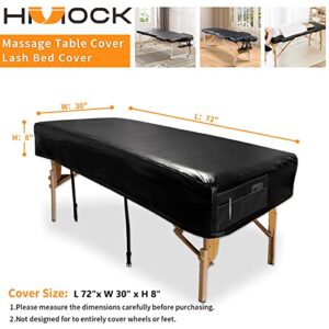 HMOCK Massage Table Cover for Massage Bed Cover Leather, Massage Table Sheets Sets,Lash Bed Cover, Massage Table Pad, Massage Table Accessories, Spa Bed Cover, Massage Sheets Sets, Massage Bed Sheets