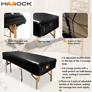 HMOCK Massage Table Cover for Massage Bed Cover Leather, Massage Table Sheets Sets,Lash Bed Cover, Massage Table Pad, Massage Table Accessories, Spa Bed Cover, Massage Sheets Sets, Massage Bed Sheets