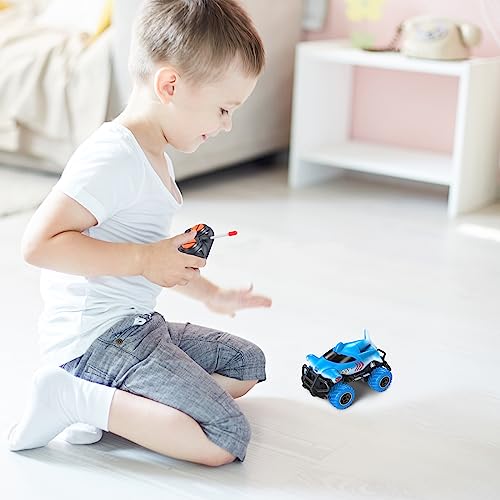 Remote Control Car for Boys 2-5, RC Toys for 2 3 4 5 Year Old Boys, Shark Monster Truck Toy Vehicle,Mini 1:43 Scale Car Toys for Boys 3-5 Years Old Truck, Toy Cars Best Gift for Age 3 4 5 6 Kids