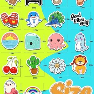 600 Pcs Cute Stickers for Kids, Water Bottle Stickers for Teens, Kawaii Vinyl Phone Laptop Skateboard Animal Waterproof Classroom Stickers, Bulk Aesthetic Sticker Packs for Boys Girls Teacher