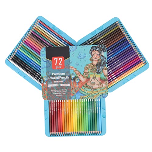 Hztyyier Artist Drawing Pencils Coloring Pencils Set Art Craft Supplies, 72 Colored Pencils for Beginners Artist Pencils Drawing Media