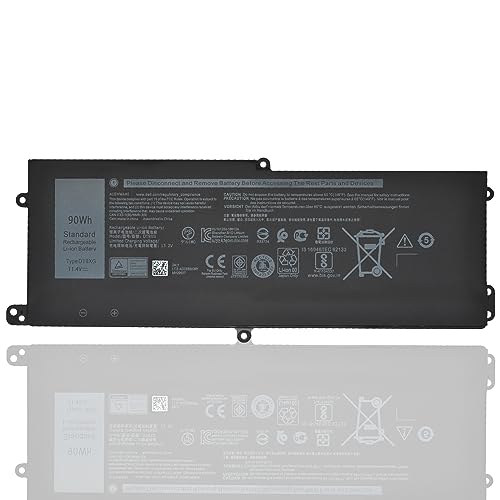 ANCBD DT9XG Laptop Battery for Dell Alienware Area-51m R1 R2 D1968W D1968B D1969PW D1733B D1746W D1735DB D1733PB D1766W D1748DW D1746B D1766B D1741DB Series 07PWKV 0KJYFY (11.4V 90Wh)