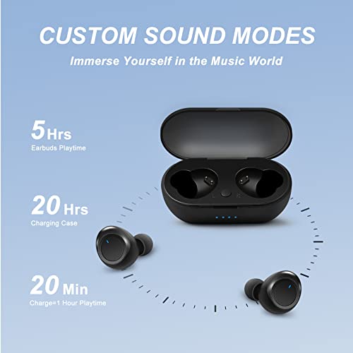 Wireless Earbuds, Bluetooth 5.2 Headphones Wireless in Ear with ENC Noise Cancelling Mic, 30H with HiFi Stereo IPX7 Waterproof Earphones Air Buds Pro Touch Control Smart Pop-up Auto Pairing
