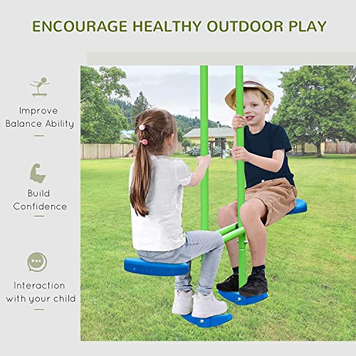 Swing Sets for Backyardfor Kids,Toddlers,3-in-1 Heavy Duty Metal Swing Frame w/A-Shaped Stand, Swing, Glider, Gym Rings, Play Equipment for Gifts,440LBS Playground Activity Playset with Swing Seat