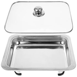 buffet food holder buffet server stainless steel chafing dish buffet tray chaffing servers rectangular canteen basin with cover for parties buffets buffet food warmer