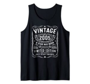 vintage 2005 made in 2005 18th birthday gift 18 year old tank top