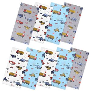 excavator fat quarters fabric bundles,9 pcs construction truck tractor fabric bundles,20 x 20 inches cotton polyester quilting fabric material scraps for sewing quilting patchwork artcraft diy