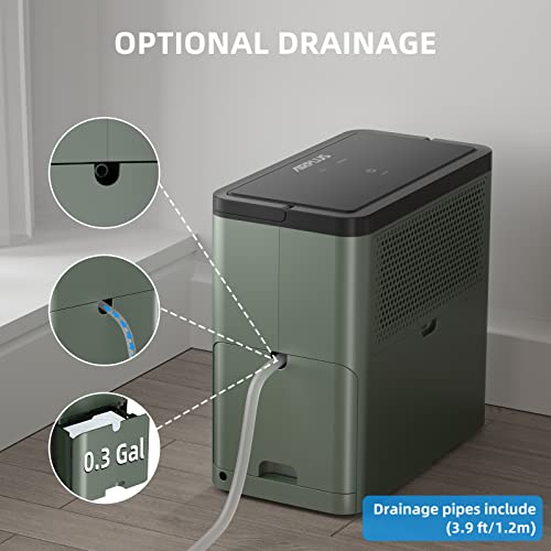 20-30 Pints 1,500 Sq. Ft. Home Dehumidifier for Large Room, Basement with Drain Hose, Auto Shut off, Reusable Filter for Bedroom, Bathroom…