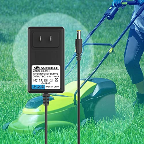 ANTOBLE Lawn Mower Charger MJ401C-CHRG Compatible with Sun Joe MJ401C MJ401C-XR MJ401C-Pro MJ401C-XR-SJB for Lawn Grass Mower Battery Charger Cord Power Supply Adapter Replacement Parts