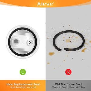 AIEVE 4 Pack Replacement Gasket Compatible with Owala FreeSip Water Bottle, Silicone Lid Seal Replacement Part Compatible with Owala 24oz 32oz 40oz Stainless Steel Cup