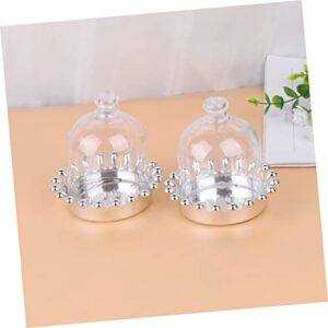 YARNOW 10 Sets Cupcakes Containers Cake Containers with Lids Cupcake Holder with Lid Clear Plastic Mini Cake Box Muffin Dome Cupcake Dome Cover Cupcake Cover Cupcakes Display Cakes Dome