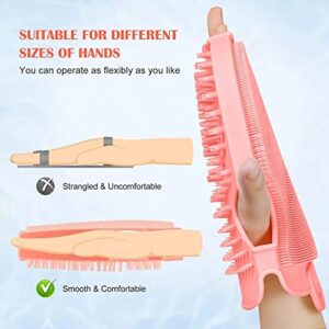 Silicone Body Scrubber for Use in Shower: Silicone Loofah for Men Women with Two Sides - Body Exfoliator Brush for Massage and Foam