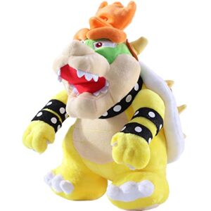 kilative bowser plush, bowser stuffed animal, mario all star collection, 10" multi-colored