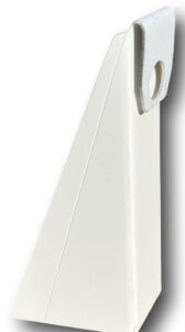 (10 pack) k-tec white aluminum gutter wedge for 5 inch k-style gutters- use to level your rain gutters when fascia is at an angle for 3/12 through 5/12 roof pitch. larger wedges available from k-tec