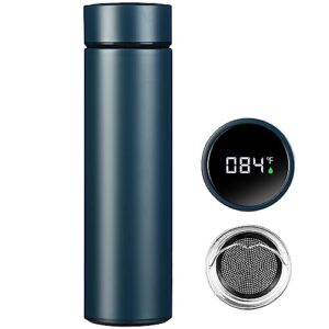 PARACITY Coffee Thermos with LED Temperature Display, 17 oz Double Wall Vacuum Insulated Metal Water Bottle, Thermos for Hot Drinks, Stainless Steel Water Bottle Keeps Hot for 12 Hrs, Cold for 24 Hrs