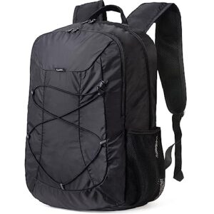 celvetch hiking backpack for women men - 40l camping backpack packable backpack for travel lightweight casual daypack backpacks - black