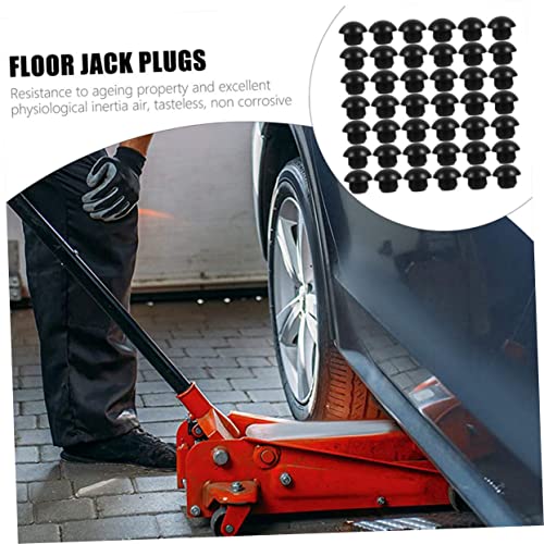 Horizontal Rubber Oil Plugs Car Jacks Car Jack 120 Pcs Jack Plug Car Lift Jack Car Accessory Rubber Horizontal Black Car Accessories Auto Accessories Hydraulic Filler Bung