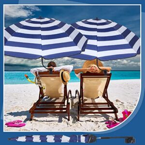 Sanwuta 4 Pcs Chair Umbrella with Clamp 46 Inches UPF 50+ Portable Clip on Parasol for Patio Adjustable Sunshade Umbrellas Beach Umbrella for Chair, Strollers, Wheelchairs, Golf Carts, Patio Chairs