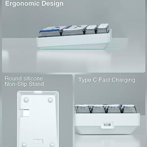 SOLAKAKA K21 RGB Backlit Tri-Mode Wireless Mechanical Number Pad Supports 3 Bluetooth/2.4GHz/Type C Wired,Hot Swappable 21 Keys Mechanical Numpad with Pudding Style PBT Keycaps