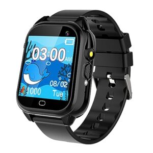 smart watch for kids boys,kids watches for 4-12 year old educational toys gifts for boys hd touchscreen kids games watch with 26 puzzle games camera video torch alarm clock music pedometer calculator
