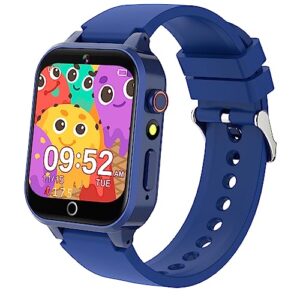 dolwenqi kids smart watch boys toys age 5-12, 26 puzzle games habit clock camera music player flashlight pedometer 12/24 hr watches for kids birthday gifts for 6 7 8 9 10 year old boys girls