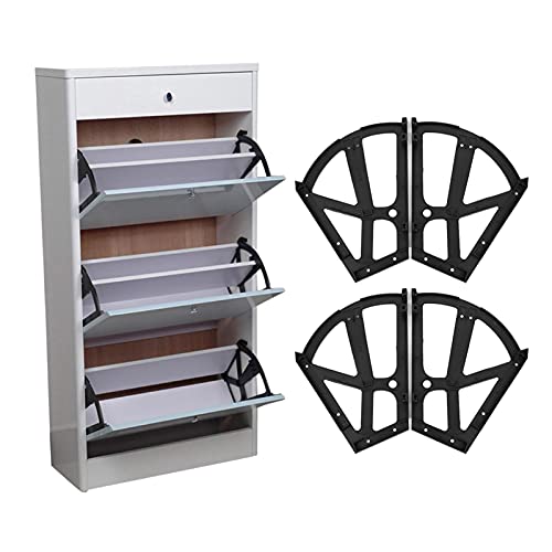 shoe rack hinge drawer cabinet hinges shoes single layer parts flip frames replacement metal 4 fixings two layers shelf holder hemnes (replacement plate Storage Benches 4PcsSet