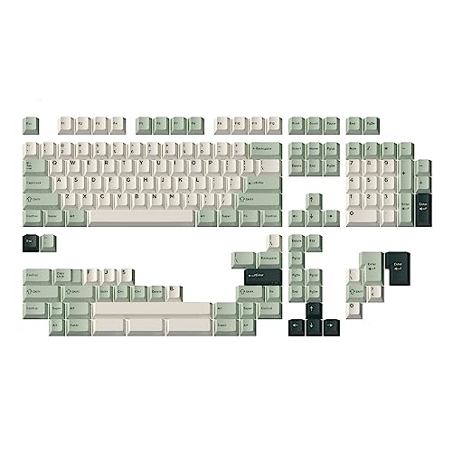 DROP DCX Jasmine Keycap Set, Doubleshot ABS, Cherry MX Style Keyboard Compatible with 60%, 65%, 75%, TKL, WKL, Full-Size, 1800 layouts and More